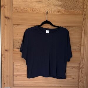 Athleta Navy Short Sleeve Tee